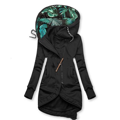 Veste Hiver Unicolore à Capuche