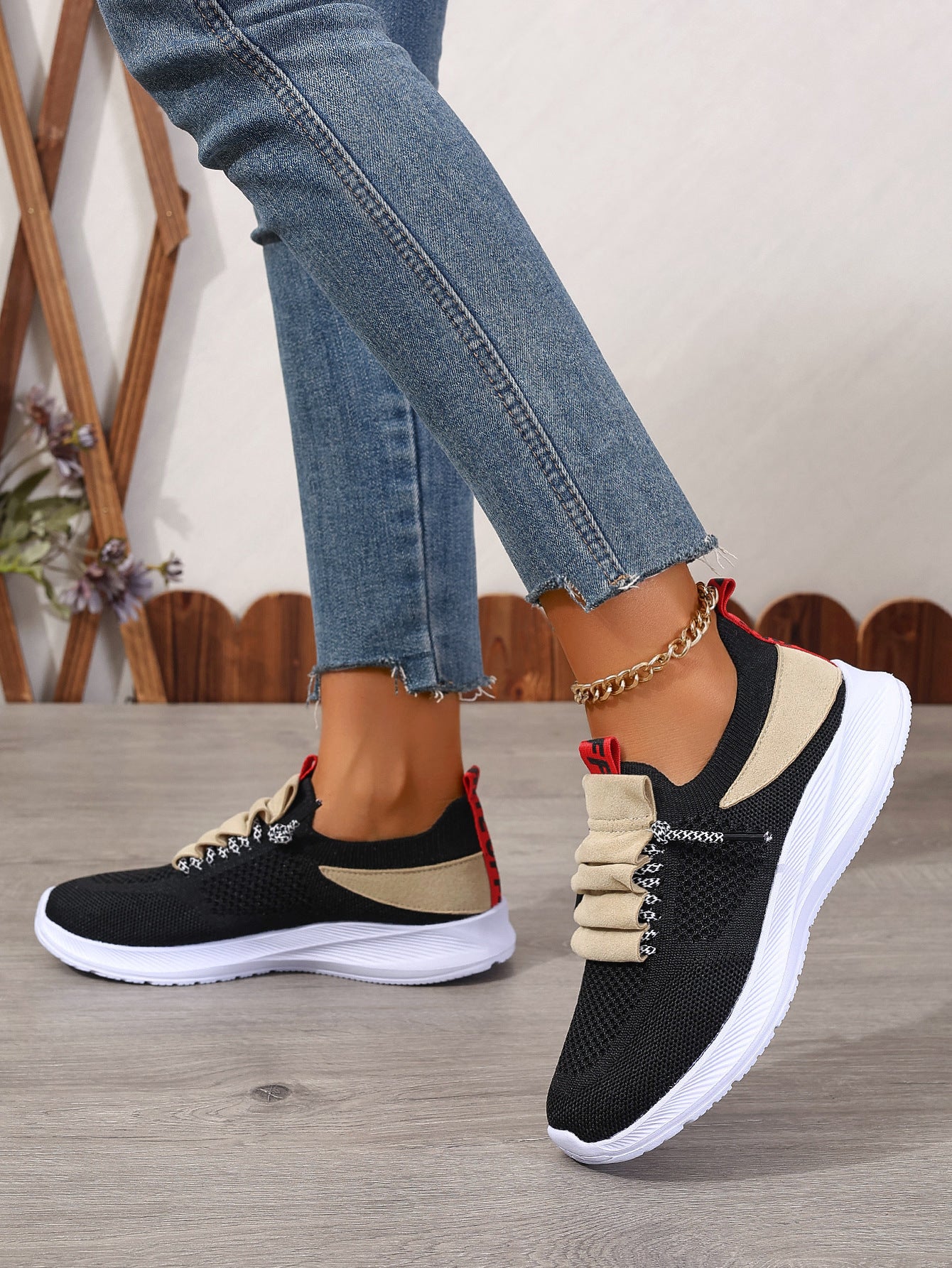 Baskets en maille respirante