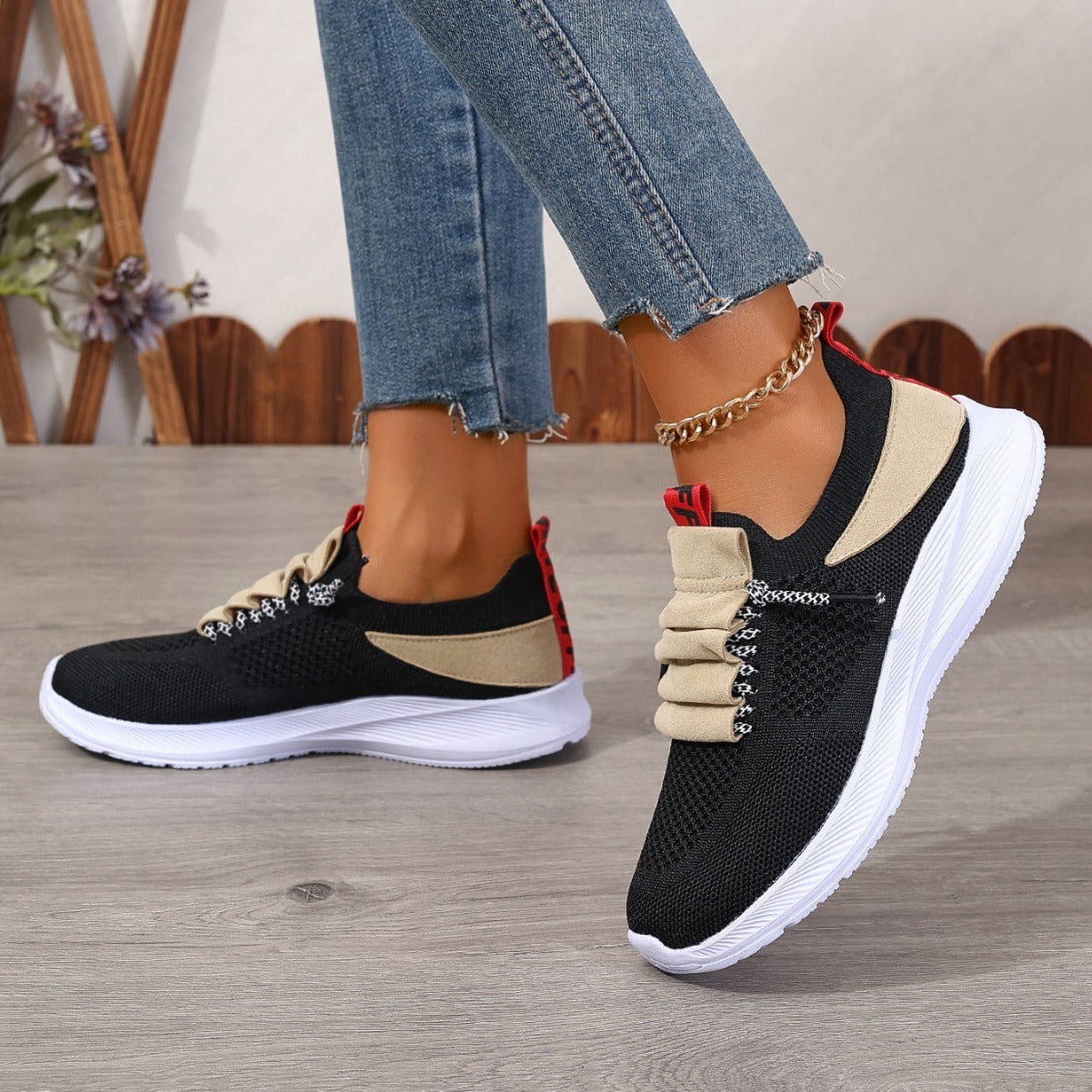 Baskets en maille respirante