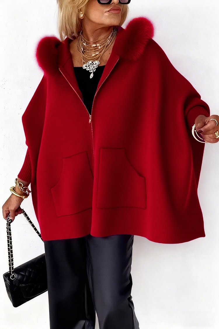 Cardigan à capuche en maille, chaud et confortable pour femme
