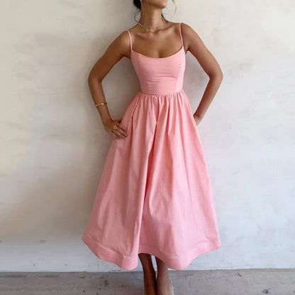 Robe élégante taille marquée