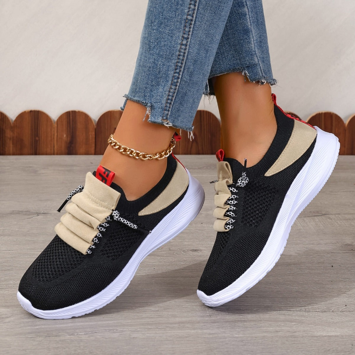 Baskets en maille respirante