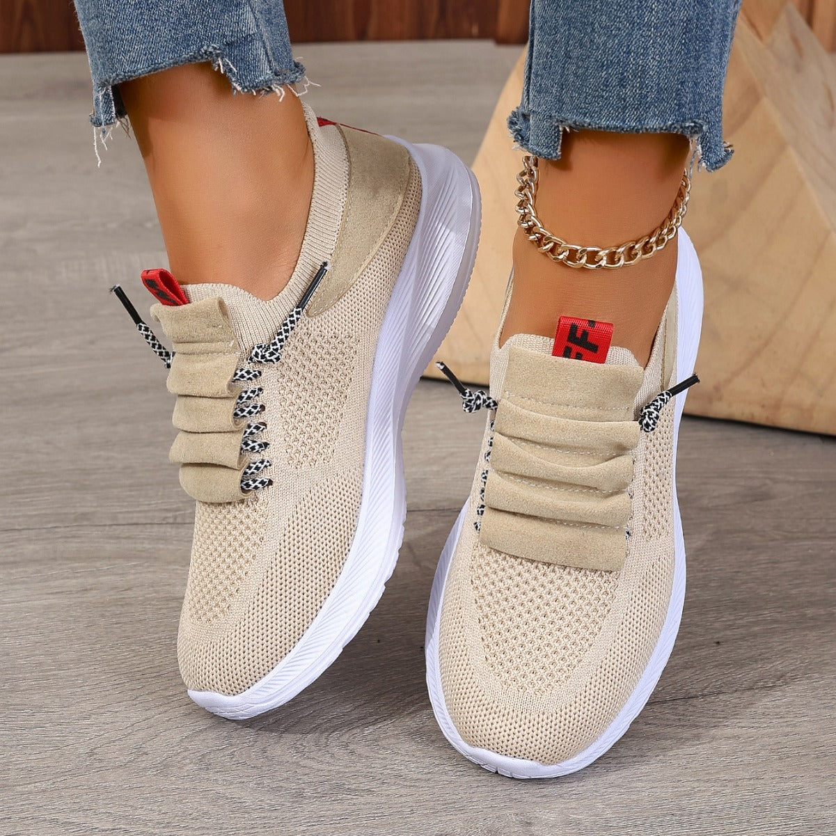 Baskets en maille respirante
