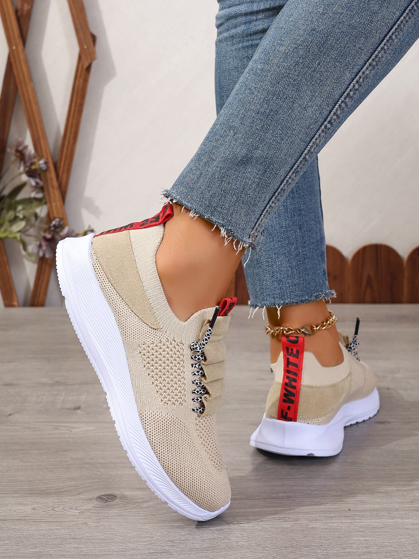 Baskets en maille respirante