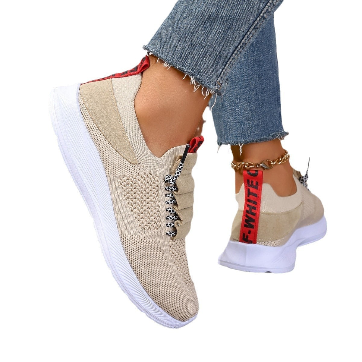 Baskets en maille respirante