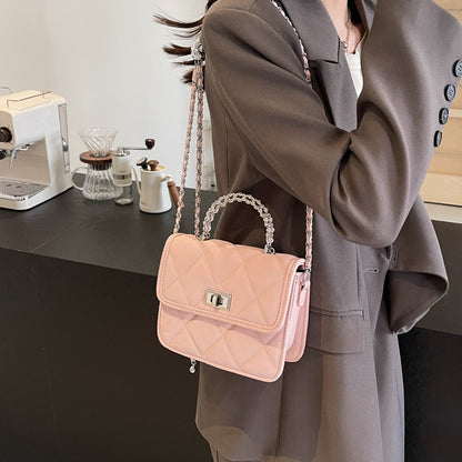 Sac messenger pour femme avec chaîne décorative