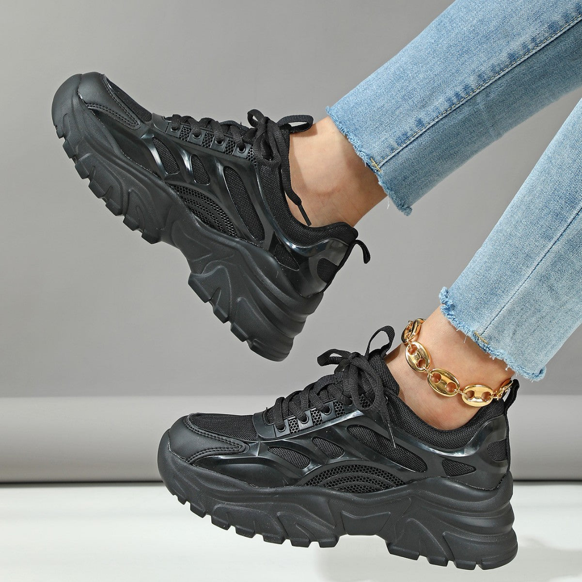 neakers outdoor amorti épais