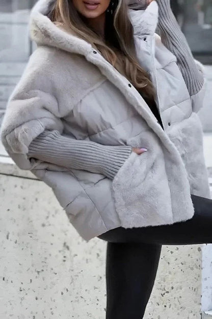 Manteau Douillet Chic à Capuche
